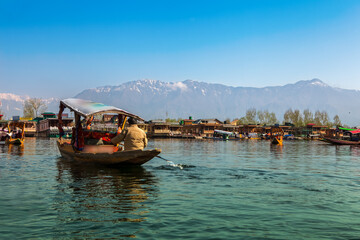 Beautiful nature of Dal Lake (Kashmir, India)