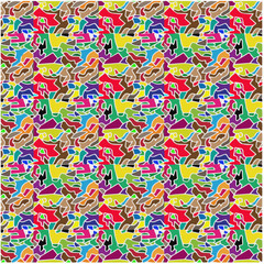 Bright mosaic texture. Ceramic tile texture. Perfect for fashion, textile design, cute themed fabric, on wall paper, wrapping paper, fabrics and home decor.