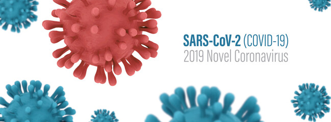 SARS-CoV-2 (Covid-19) Novel Coronavirus Banner - 523232385