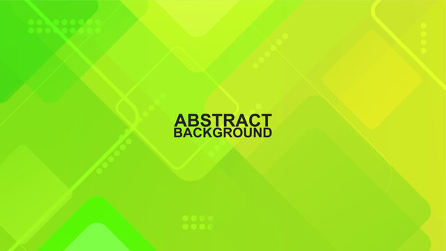 abstract modern square geometry green and yellow background vector illustration