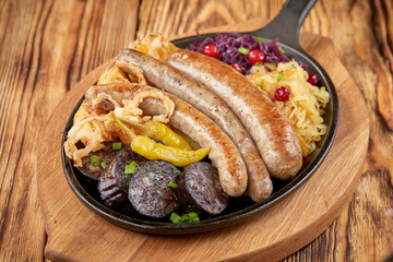 sausage with potato and cabbage