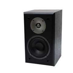 Obraz premium Black speaker on a white background