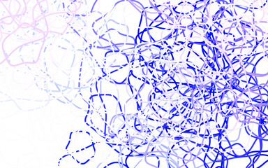 Obraz premium Light Pink, Blue vector backdrop with memphis shapes.