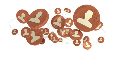  people network structure HR - Human resources management and recruitment