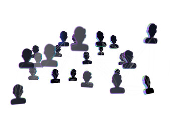 Global network. Blockchain. 3D illustration. Neural networks and artificial intelligence. Abstract