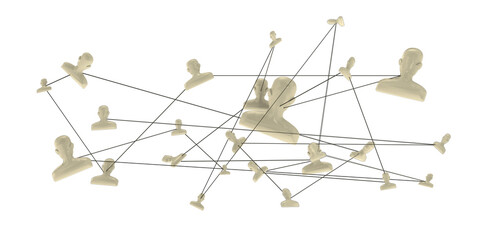  people network structure HR - Human resources management and recruitment