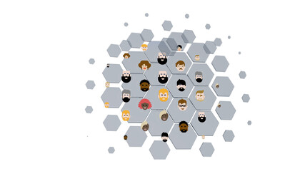 Global digital connections with technology