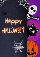 halloween background with pumpkin