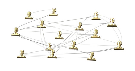 Naklejka premium Global network. Blockchain. 3D illustration. Neural networks and artificial intelligence. Abstract