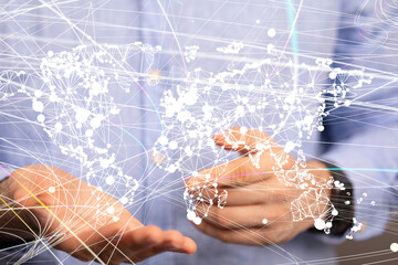 Structure of world economy, communication network global