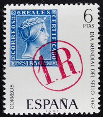 Sello postal de España, Día Mundial del Sello 1967