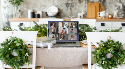 Virtual Wine Tasting Dinner Video Conference Online Event Screen