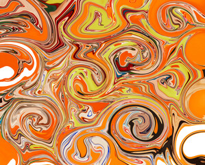 Crazy waves of bright colors