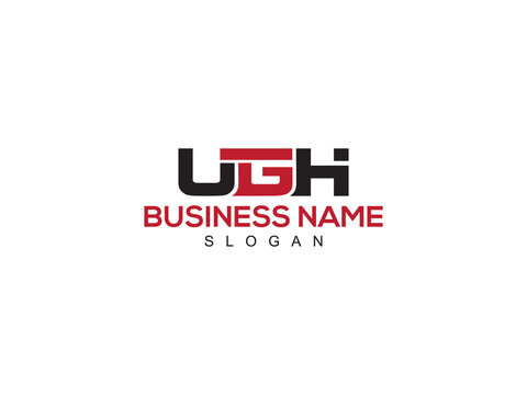 Creative UGH Logo Icon Vector, Simple ugh Logo Letter Design For Your Brand