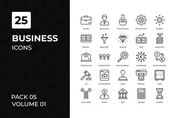 Business icons collection. Set contains such Icons as business man, teamwork, office, finance, and more