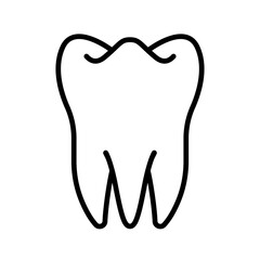 Tooth icon. medical tooth sign. vector illustration