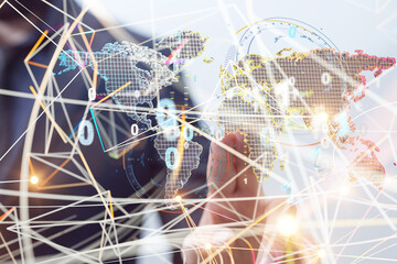 Global network and data exchanges over the world