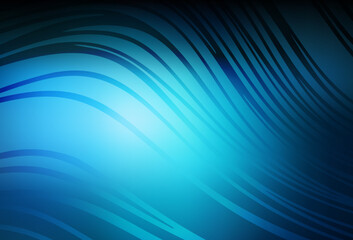 Dark BLUE vector template with wry lines.
