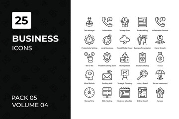 Business icons collection. Set contains such Icons as business man, teamwork, office, finance, and more