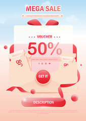 Flash sale poster background
