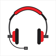 headset icon vector design template