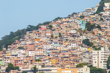 Vidigal favela in Rio de Janeiro.