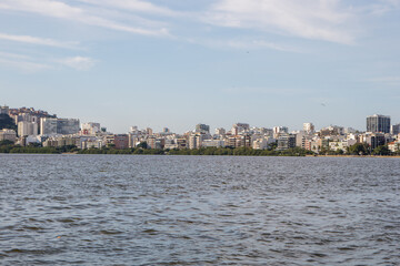 Fototapeta na wymiar Rodrigo de Freitas Lagoon in Rio de Janeiro, Brazil.