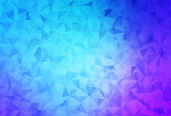 Light Pink, Blue vector abstract polygonal template.