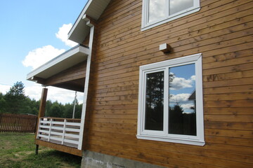 Construction of a small house in a country village (171)
