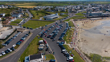 Kilkee own and public beach and surrounding cliffs