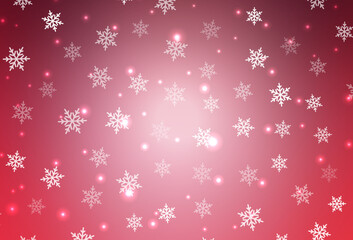 Light Pink vector backdrop in holiday style.