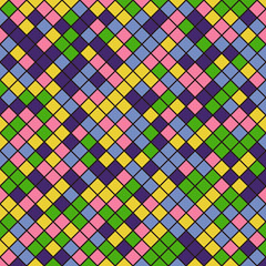 Color Rhombus tile tessellation pattern illustration