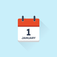 Vector Flat Calendar Icon design. Business calendar icon. Calendar icon concept. - 523250317