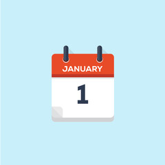 Vector Flat Calendar Icon design. Business calendar icon. Calendar icon concept. - 523252502