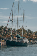 ship in the harbor miami downtown 