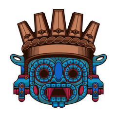 aztec god tlaloc logo