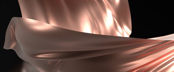 gold cloth, luxury smooth golden background, wave
