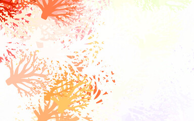 Light Multicolor vector natural artwork with leaves, branches.