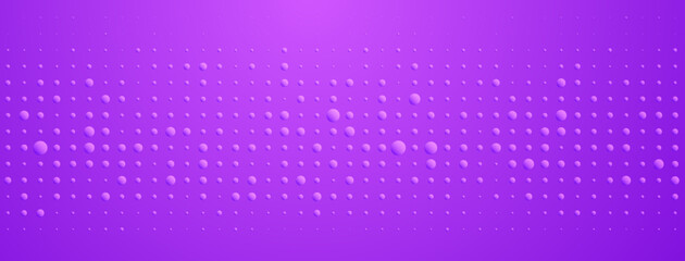 Abstract background in purple colors made of big and small dots