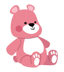 pink bear teddy toy