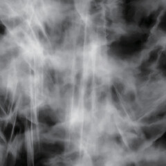 黒背景に白い霧_正方形