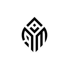Initial Letter ARM Abstract Leaf Logo Design Symbol