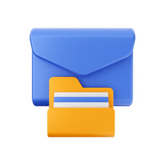 mail message email envelope 3d icon illustration