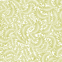 Floral vintage seamless pattern for retro wallpapers. Enchanted Vintage Flowers. Arts and Crafts movement inspired. Design for wrapping paper, wallpaper, fabrics and fashion clothes.