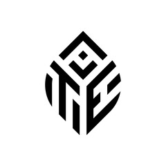 Initial Letter ATH Abstract Leaf Logo Design Symbol