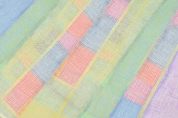 Color and texture background of Korean traditional furoshiki,
한국전통 보자기의 색감과 텍스쳐 배경
