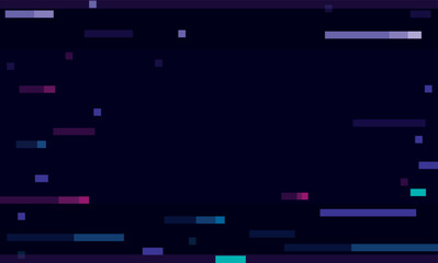 Template background with pixel shower, Vector illustration