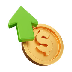 Obraz premium money gold currency dollar 3d icon illustration