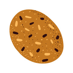 Cookies with chocolate and raisins