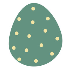 egg with green leaf
